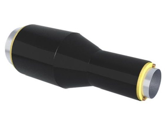 Переход 133х4-89х4 в ППУ изоляции ПЭ оболочка