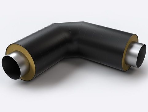 Отвод 159х5 в ППУ изоляции ПЭ оболочка