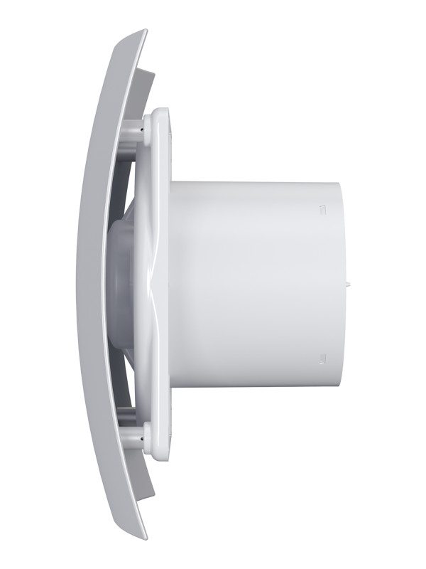 BREEZE 4C Gray metal, Вентилятор осевой вытяжной с обрат. клапаном, D 100 BREEZE 4C Gray metal