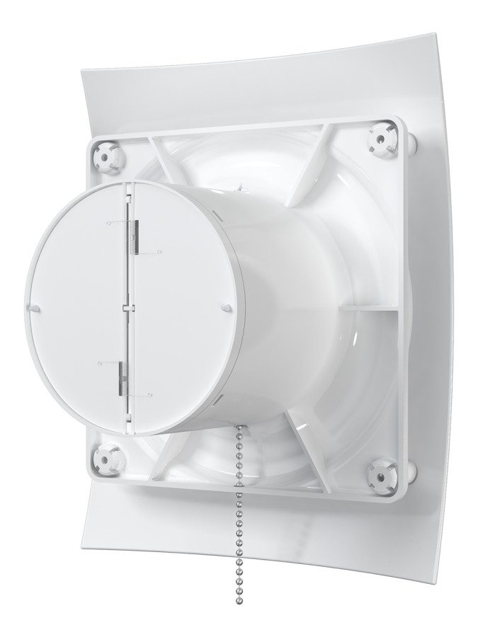 BREEZE 4C-02, Вентилятор осевой вытяжной с обрат. клапаном, шнуровым тяговым выкл. D 100 BREEZE 4C-02