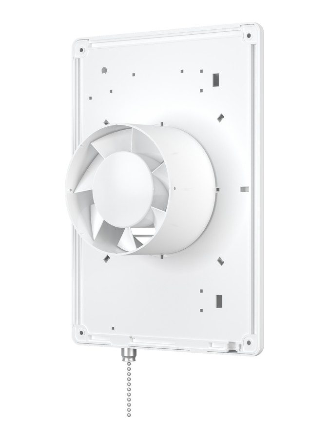 STANDARD 4-02, Вентилятор осевой вытяжной с индикацией работы и тяговым выключателем D 100 STANDARD 4-02