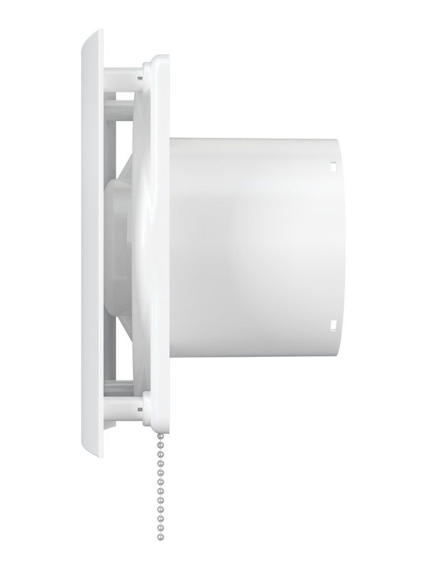 QUADRO 4-02, Вентилятор осевой вытяжной с шнуровым тяговым выключателем D100 QUADRO 4-02