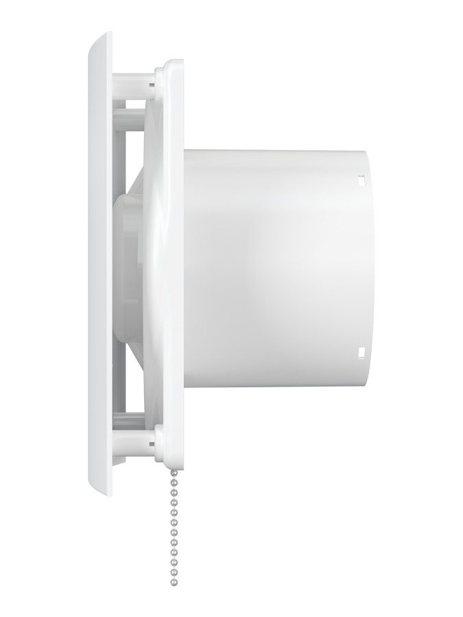 QUADRO 4-02, Вентилятор осевой вытяжной с шнуровым тяговым выключателем D100 QUADRO 4-02