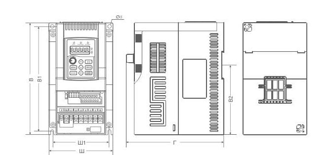 Частотный преобразователь INSTART SDI-G2.2-4B, 2,2кВт, 380В (5,1 А) SDI-G2.2-4B