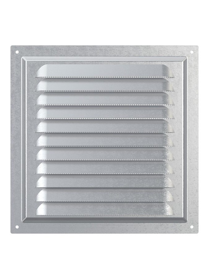 2020МЦ, Решетка вентиляционная вытяжная стальная с оцинкованным покрытием 200х200 2020МЦ