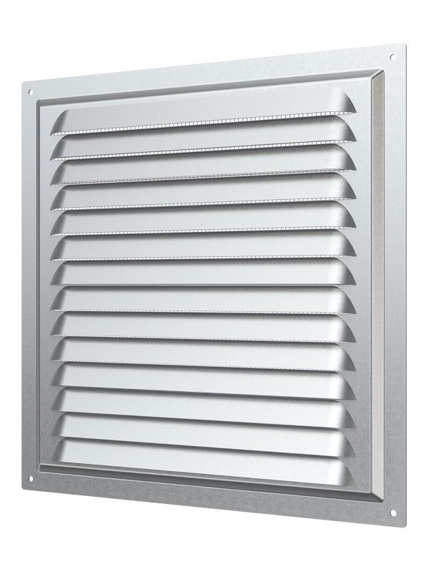 2525МЦ, Решетка вентиляционная вытяжная стальная с оцинкованным покрытием 250х250 2525МЦ