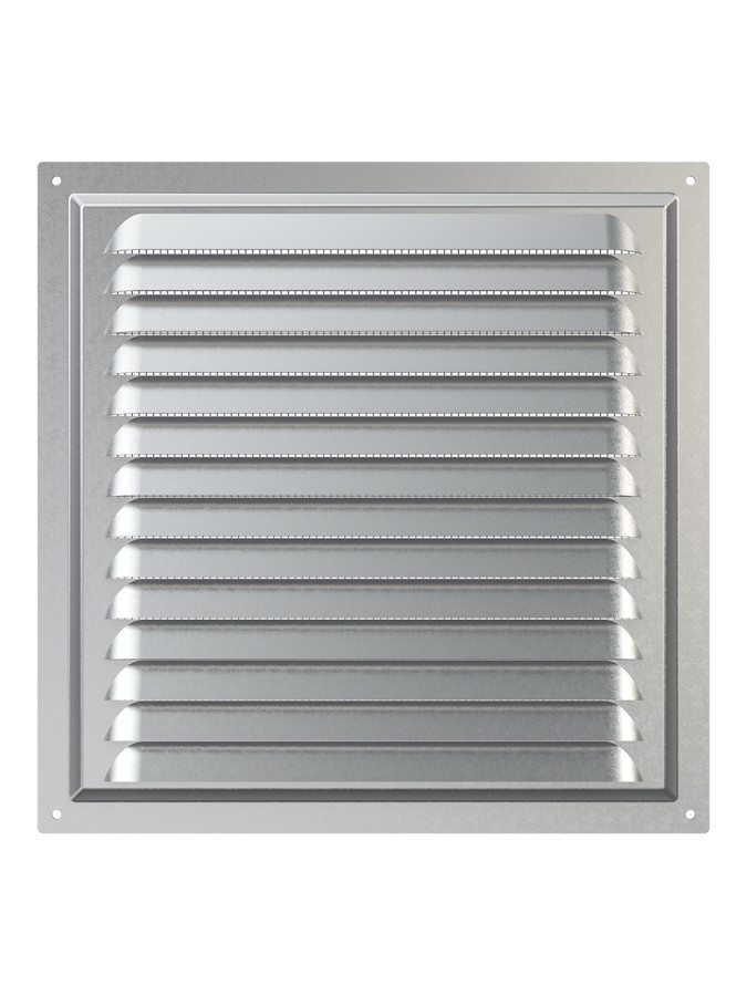 2525МЦ, Решетка вентиляционная вытяжная стальная с оцинкованным покрытием 250х250 2525МЦ