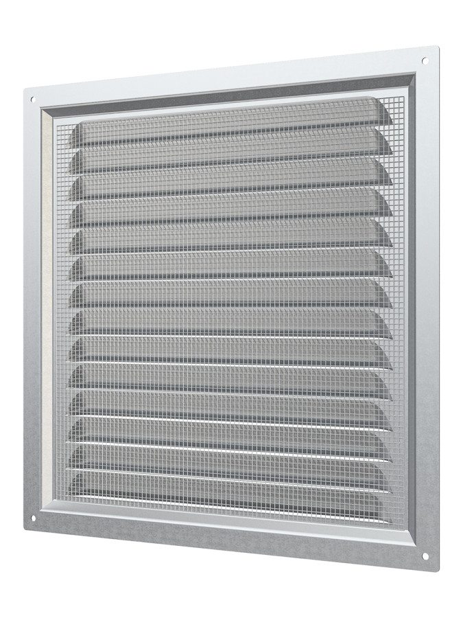 2525МЦ, Решетка вентиляционная вытяжная стальная с оцинкованным покрытием 250х250 2525МЦ