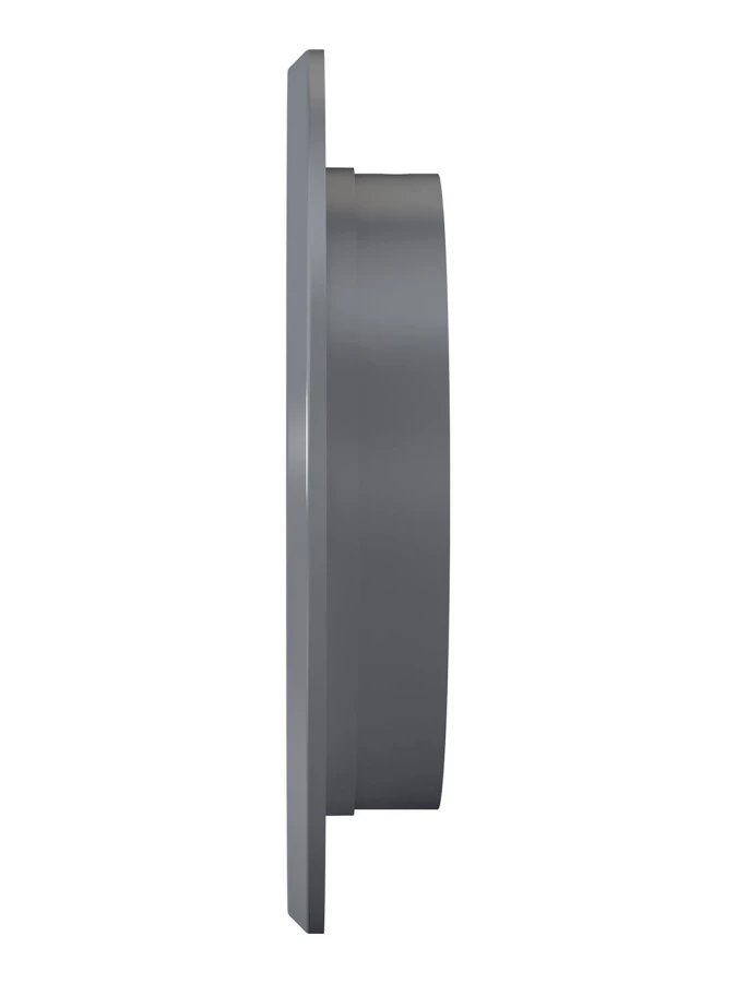 Решетка наружная вентиляционная круглая D136 с фланцем D100, серая, 10РКН 10РКН сер