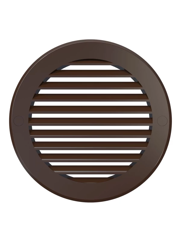 Решетка наружная вентиляционная круглая D161 с фланцем D125, серая, 12РКН 12РКН сер