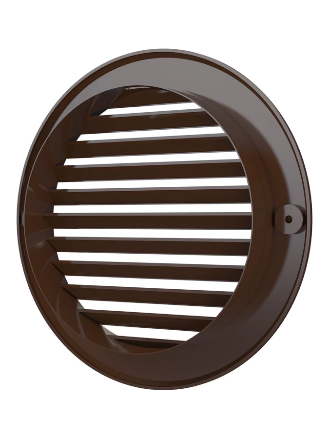 Решетка наружная вентиляционная круглая D161 с фланцем D125, серая, 12РКН 12РКН сер