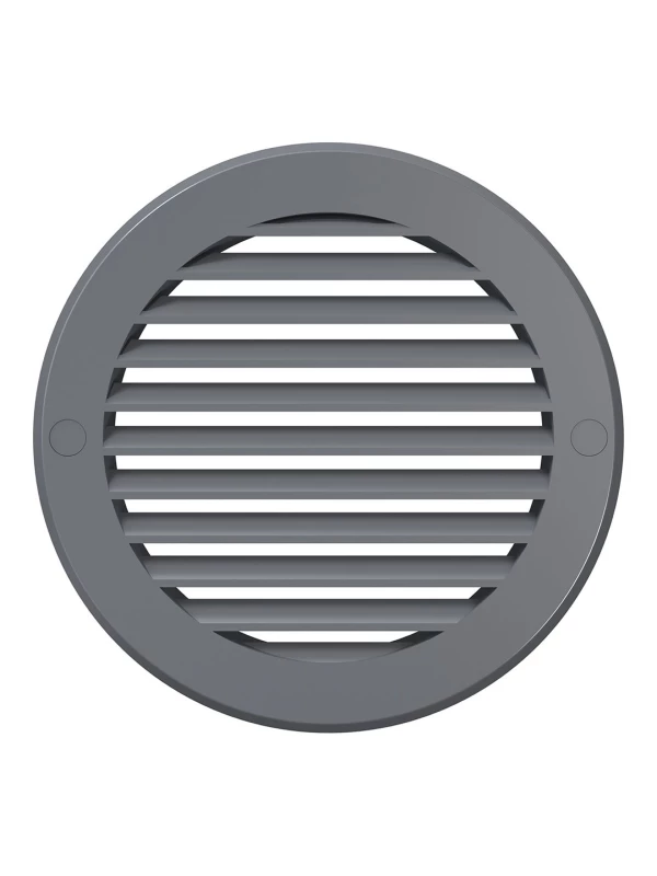 Решетка наружная вентиляционная круглая D161 с фланцем D125, террактовая, 12РКН 12РКН терр