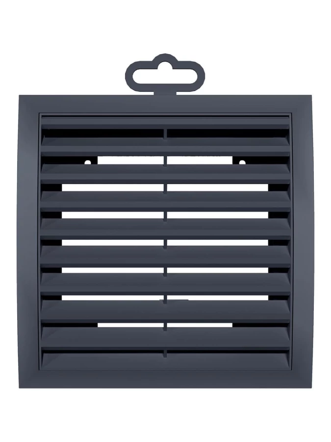 Решетка наружная вентиляционная вытяжная 150х150, серая, 1515РРН 1515РРН