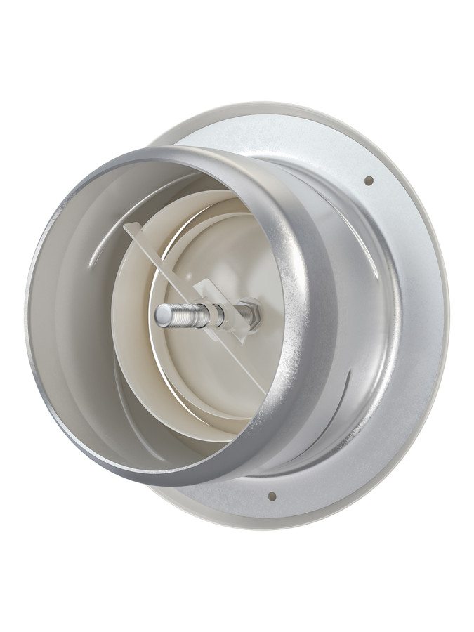 20DUM, Анемостат приточно-вытяжной разъемный с фланцем окрашенный металл D200 20DUM