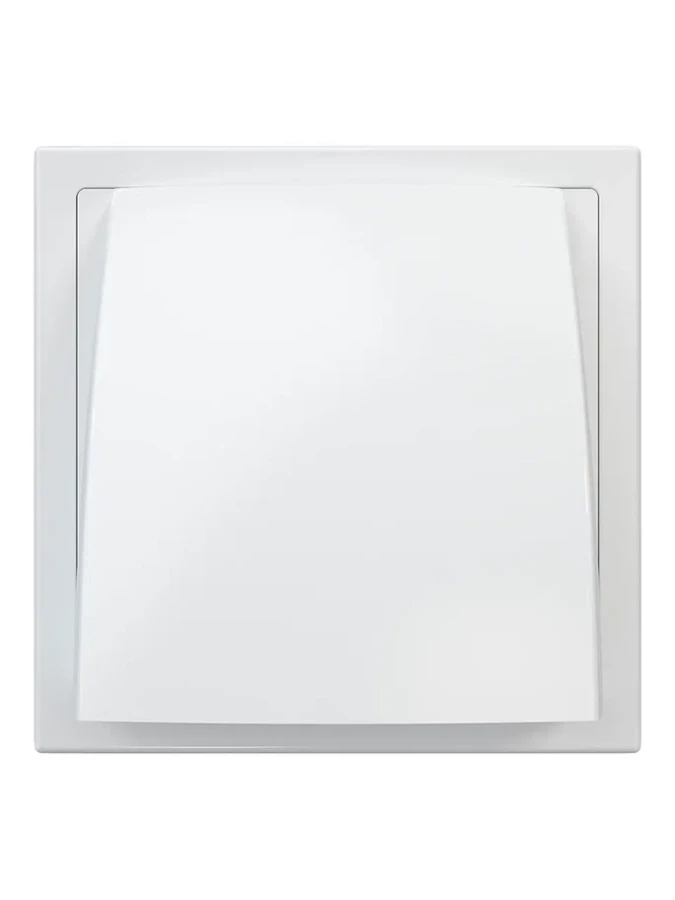 1515К12,5ФВ, Выход стенной вытяжной с обратным клапаном 150х150 с фланцем D125, ASA, бел 1515К12,5ФВ