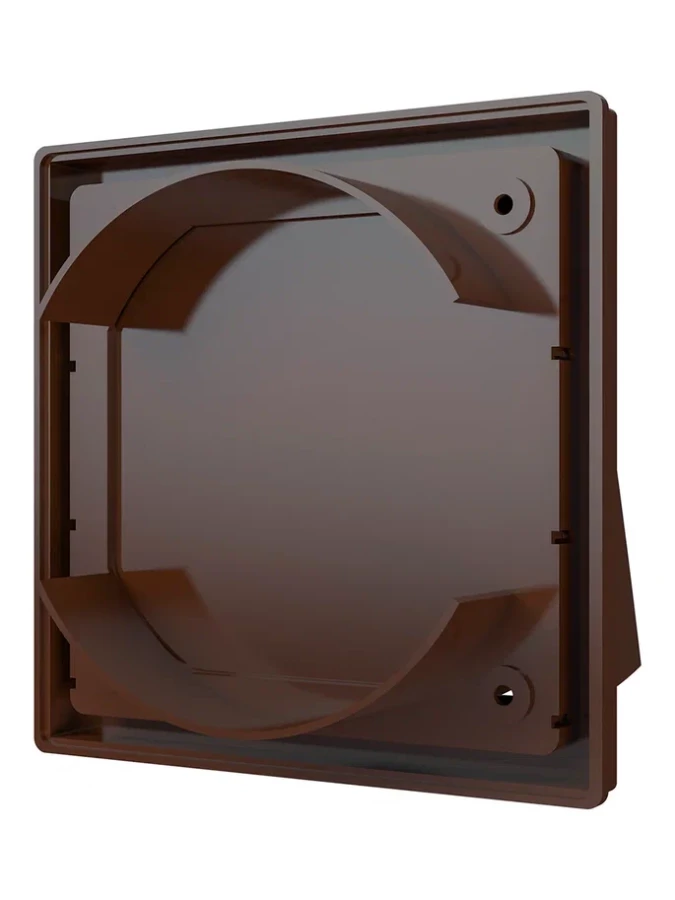 1515К12,5ФВ кор, Выход стенной вытяжной с обратным клапаном 150х150 с фланцем D125, ASA. кор 1515К12,5ФВ кор