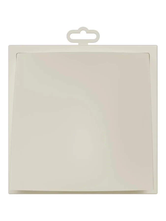 1919К15.16ФВ Ivory, Выход стенной вытяжной с обратным клапаном 190х190 с фланцем D150/160, ASA 1919К15.16ФВ Ivory