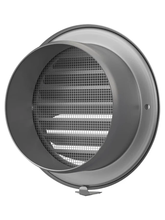 12,5ВМ, Выход стенной вентиляционный вытяжной металлический с фланцем D125 12,5ВМ