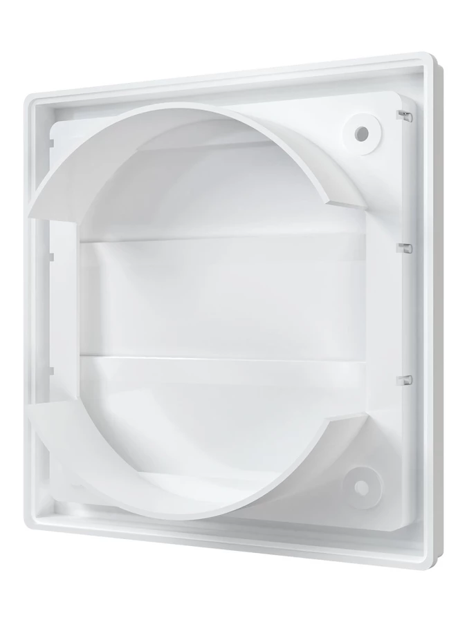 1515К12,5Ф, Решетка приточно-вытяжная с гравитационными жалюзи 150х150 с фланцем D125,ASA, бел. 1515К12,5Ф