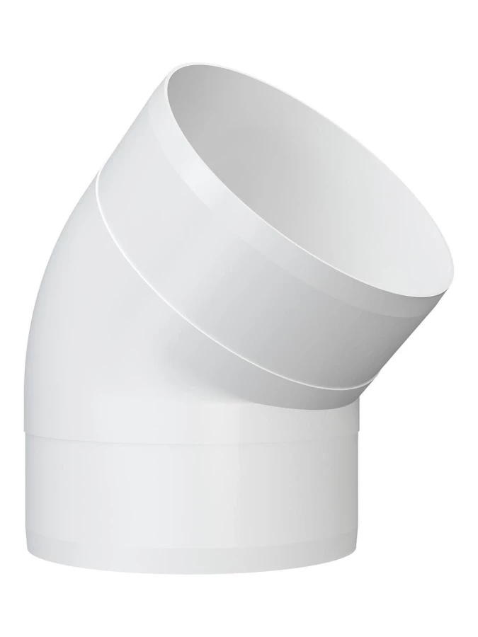 Колено круглое пластик 45°, D100, 10ККП 45° 10ККП 45°