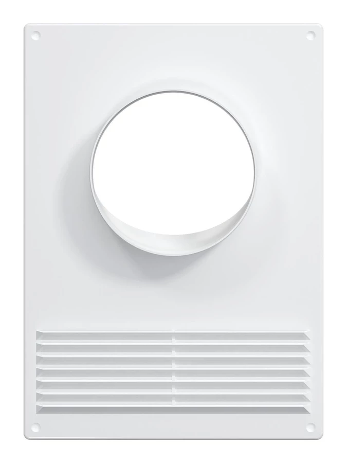 Площадка торцевая пластиковая с решеткой 180х250 фланец D100, 100ПТПР 100ПТПР