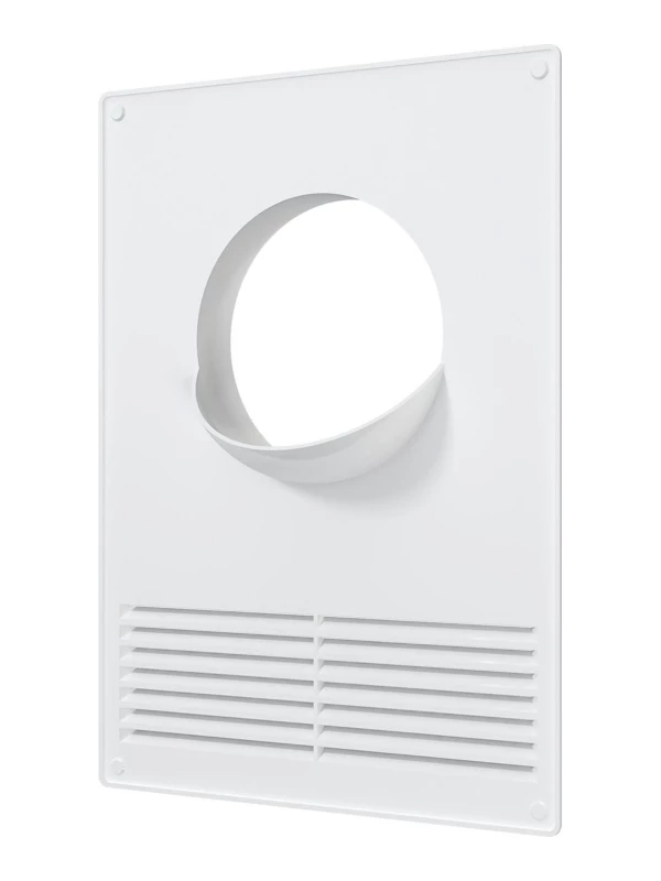 Площадка торцевая пластиковая с решеткой 180х250 фланец D125, 125ПТПР 125ПТПР