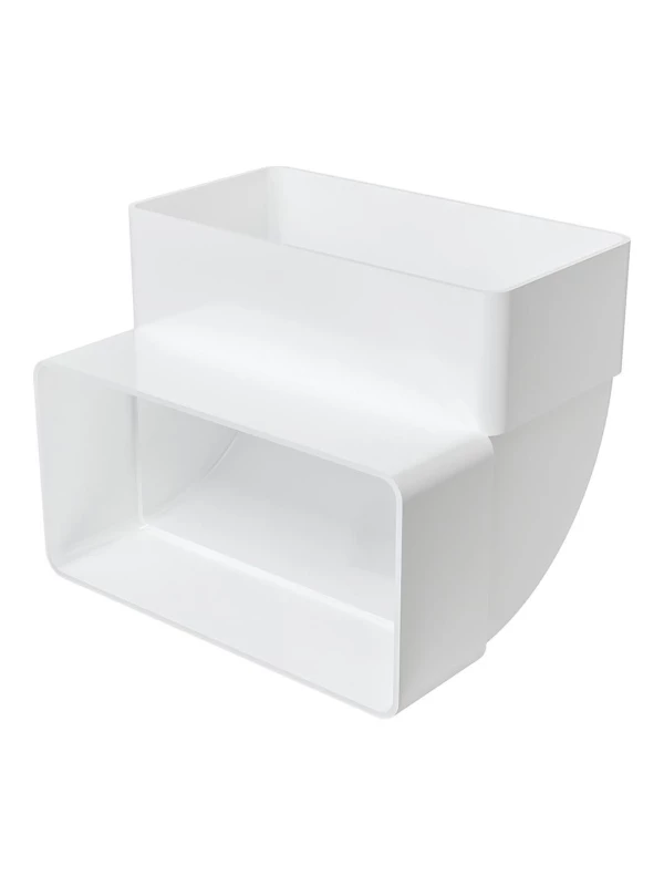 511КВП, Колено вертикальное пластик 90°, 55х110 511КВП