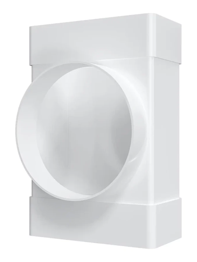 511ТФ10П,Соединитель Т-обр.пластик,плоских воздуховодов 55х110 с выходом на фланц. воздухораспр.D100 511ТФ10П